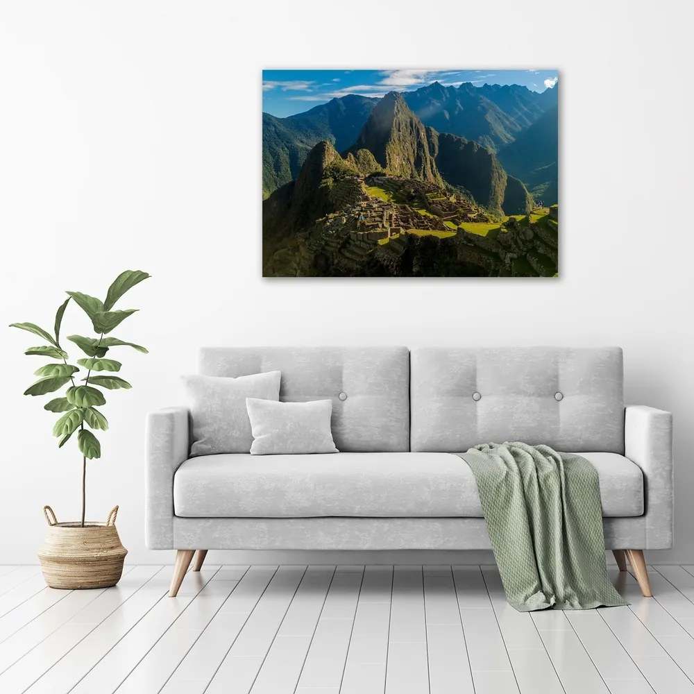 Tablouri tipărite pe pânză Ruinele de la machu picchu