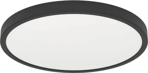 Eglo 901301-LED FUEVA Lampă stradală LED, 17 W, 230 V, 2700/4000/6500 K, Ø 38,9 cm, negru