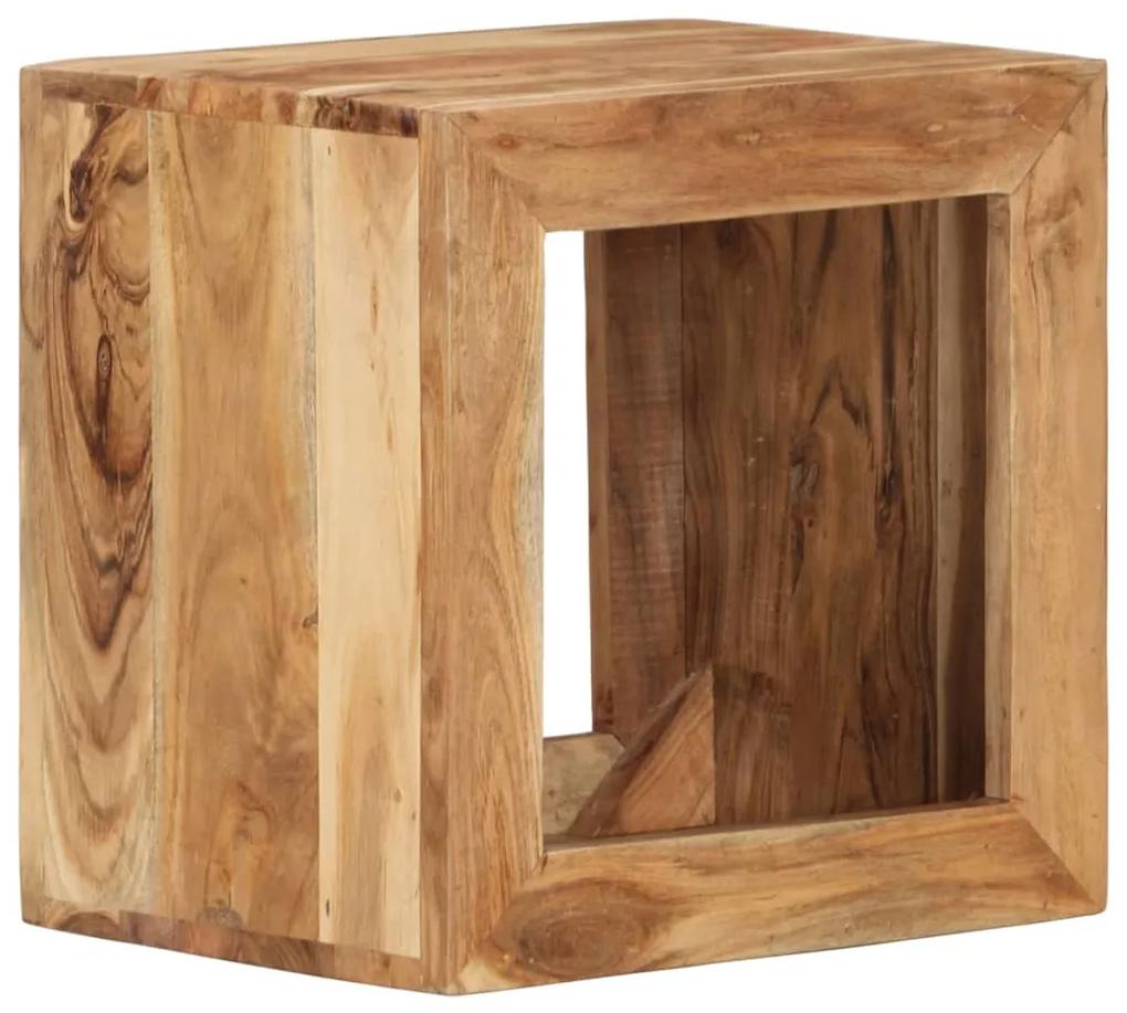 Taburet, 40x30x40 cm, lemn masiv de acacia 1, lemn masiv de acacia