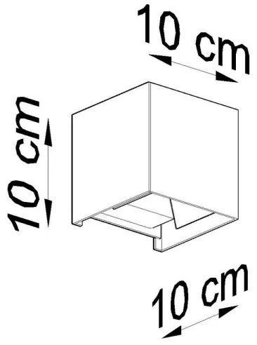 Aplică perete exterior LED LUCA LED/6W/230V IP54