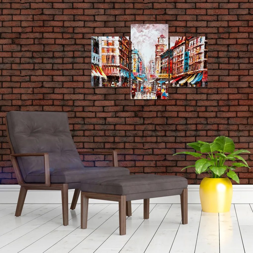 Tablou - Hong Kong, pictură în ulei (90x60 cm)