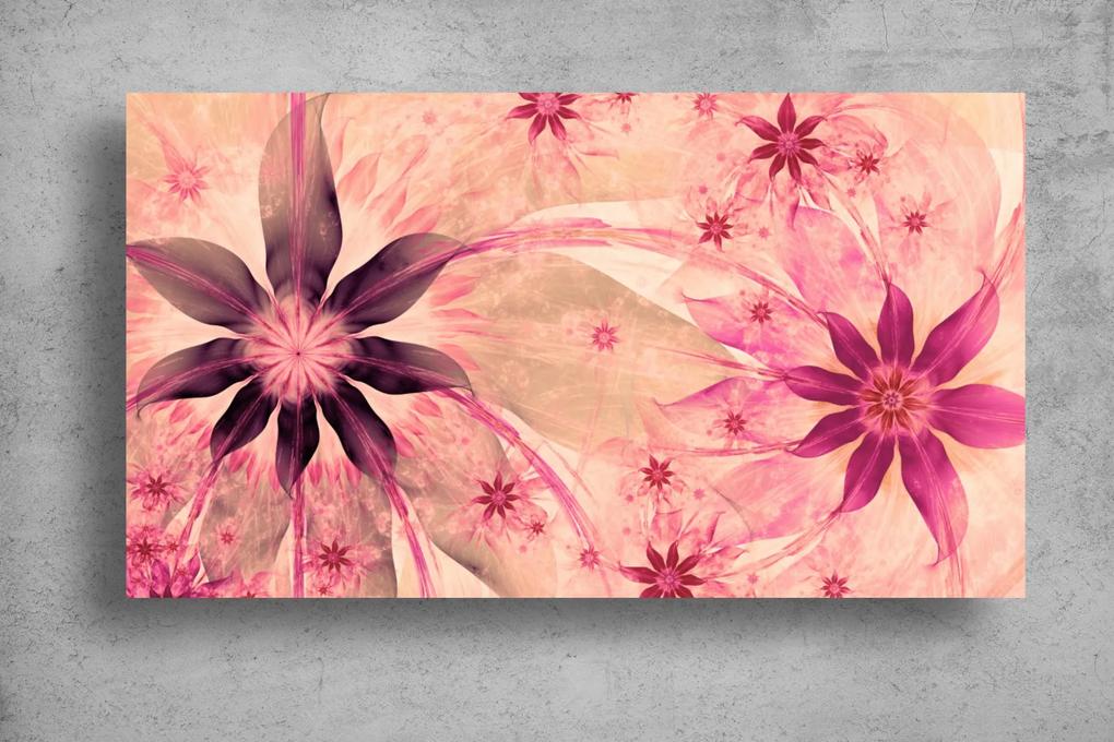 Tapet Premium Canvas - Flori colorate abstract