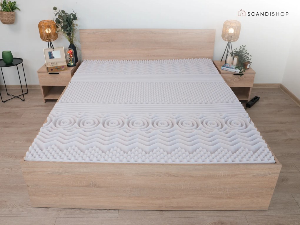 Saltea de spuma DELUXE 140 x 200 cm Protectie saltea: FaRa protectie saltea