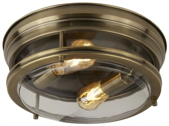 Plafoniera pentru baie IP44 35cm Glasgow alama antic 5182AB SRT