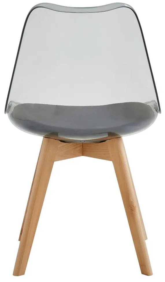 Scaun sufragerie Bralla 2 (transparent + fag + negru) . 1116240