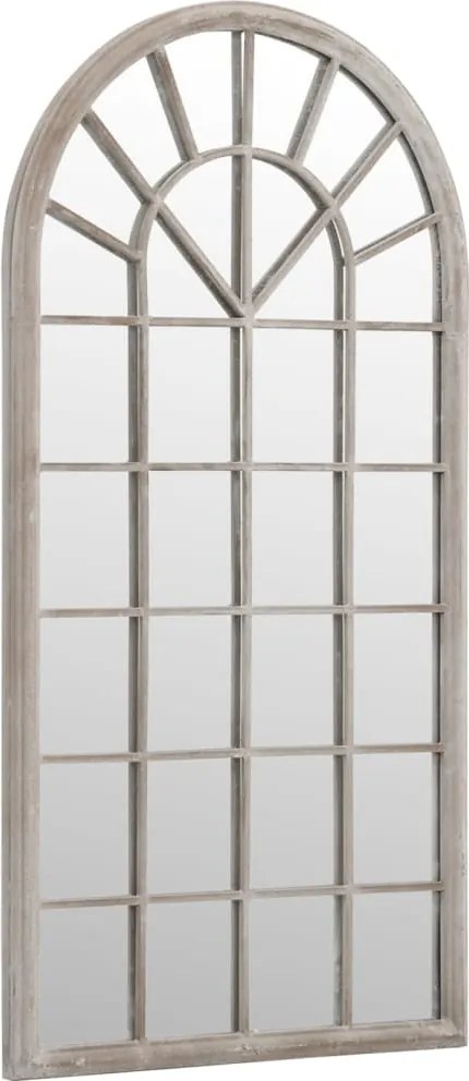 vidaXL Oglindă de grădină, nisipiu, 90x45 cm, fier, pentru uz exterior