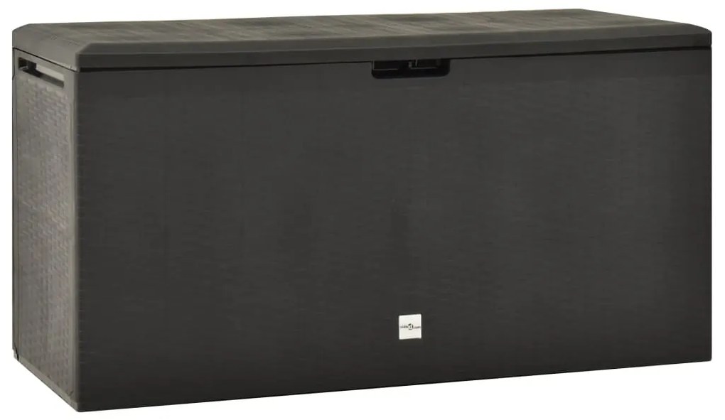 49446 vidaXL Ladă de depozitare pentru grădină, antracit, 114 x 47 x 60 cm
