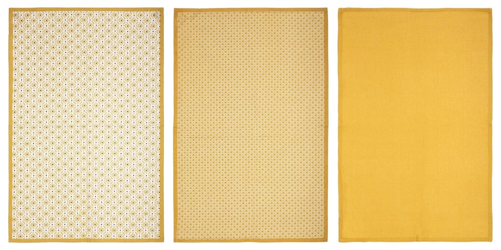 Set prosoape de bucatarie cu imprimeu, 45 x 70 cm, 3 bucati