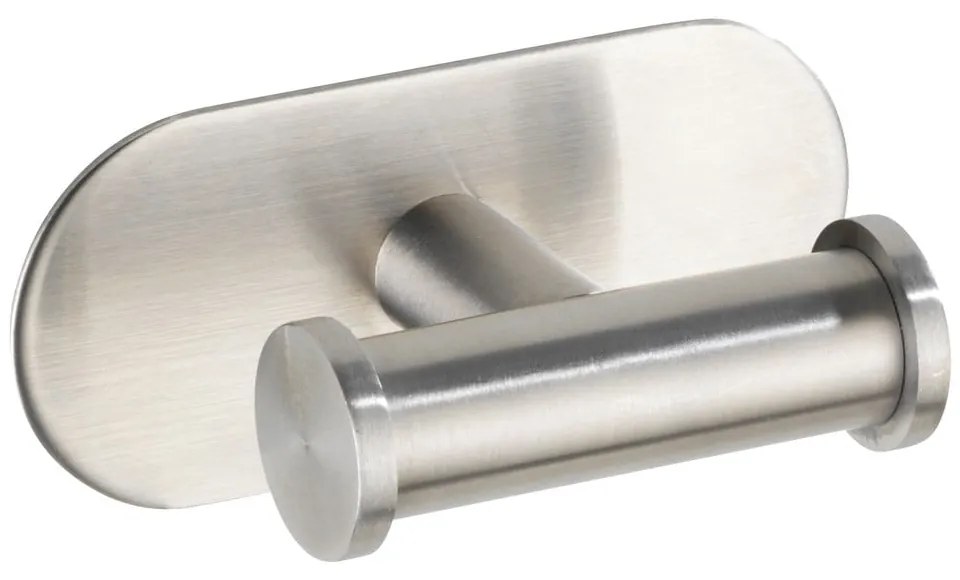 Cârlig dublu de perete, oțel inoxidabil mat Wenko Turbo-Loc® Orea