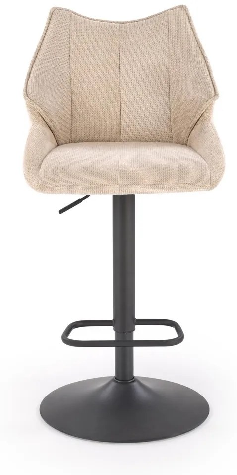 Scaun de bar H122 bej/negru