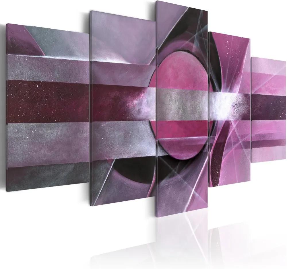 Tablou Bimago - Purple abstraction 100x50 cm