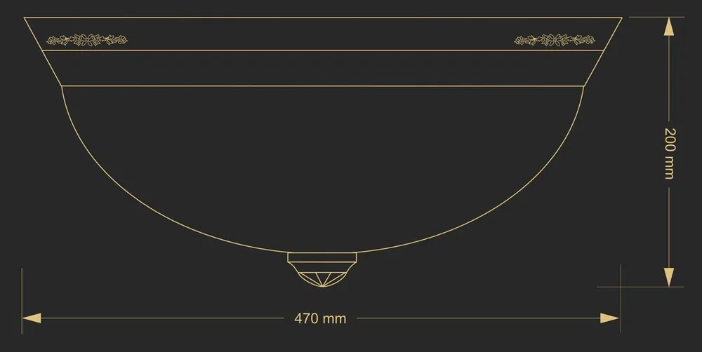 Plafoniera design clasic realizata manual BELLAGIO, 47cm