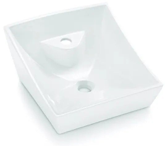 Bathco 4002 - Lavoar pentru blat SORIA 40x41 cm porțelan/alb