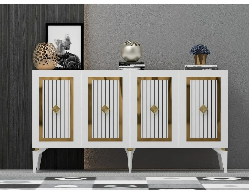 Dulap Nora  White and Gold