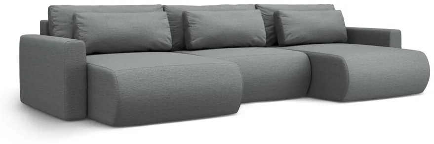 Canapea extensibila panoramica Belfast 4 locuri stofa L340 cm