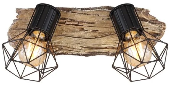 Globo 54017W-2 - Spot PRISKA 2xE27/60W/230V