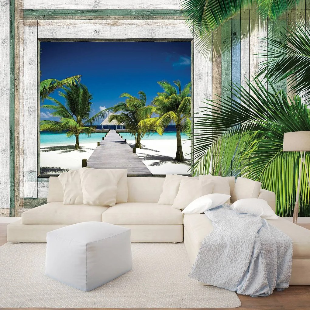 Fototapet - Plajă, mare, nisip (152,5x104 cm)