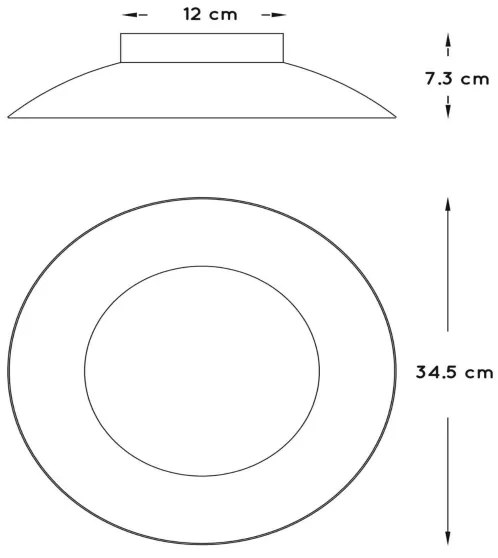 Lucide 79177/12/30 - LED Plafonieră FOSKAL LED/12W/230V