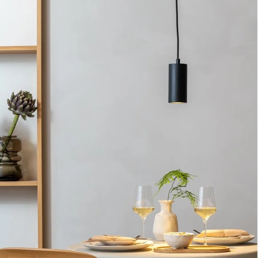 Pendul cu Spot din bambus negru Java