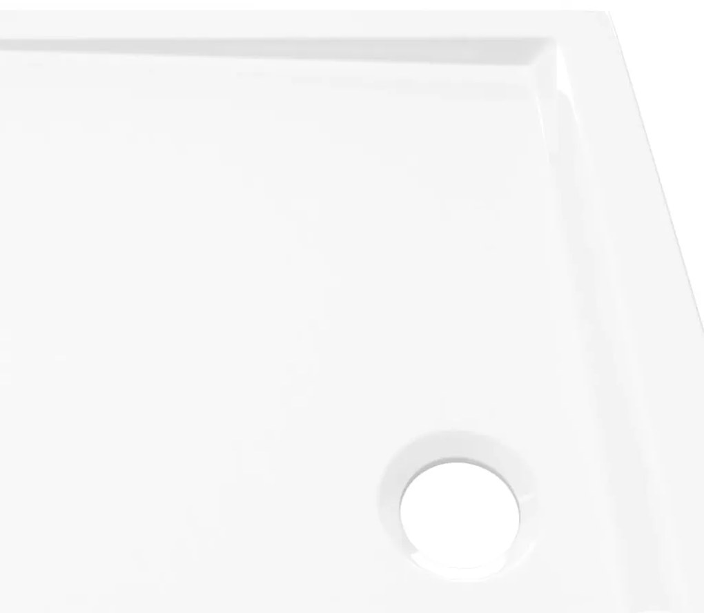 Cadita de dus dreptunghiulara din ABS, alb, 70x90 cm Alb, 70 x 90 cm