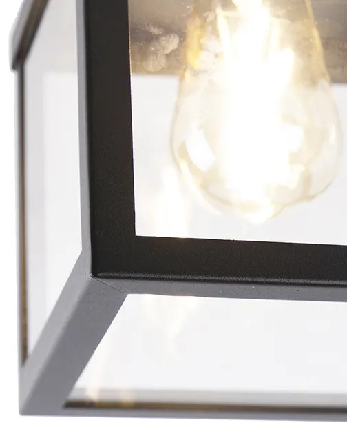 Plafonieră inteligentă de exterior industrială neagră, incl. ST64 Wifi - Rotterdam