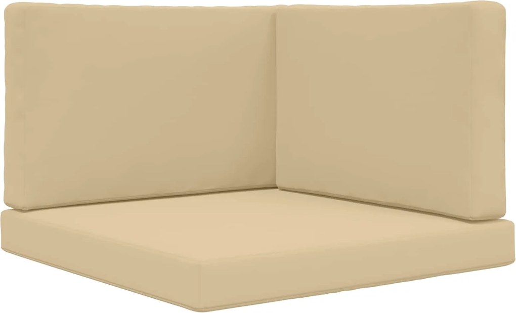 vidaXL Perna pentru canapea de exterior 3 pcs Bej Poliester