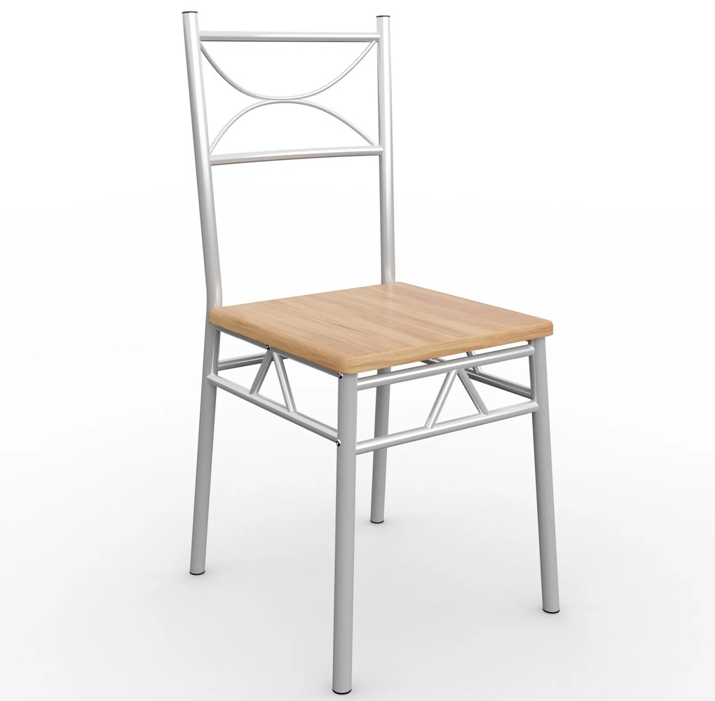 Set de mese de dining PAUL, 5 bucăți, maro natural Casaria