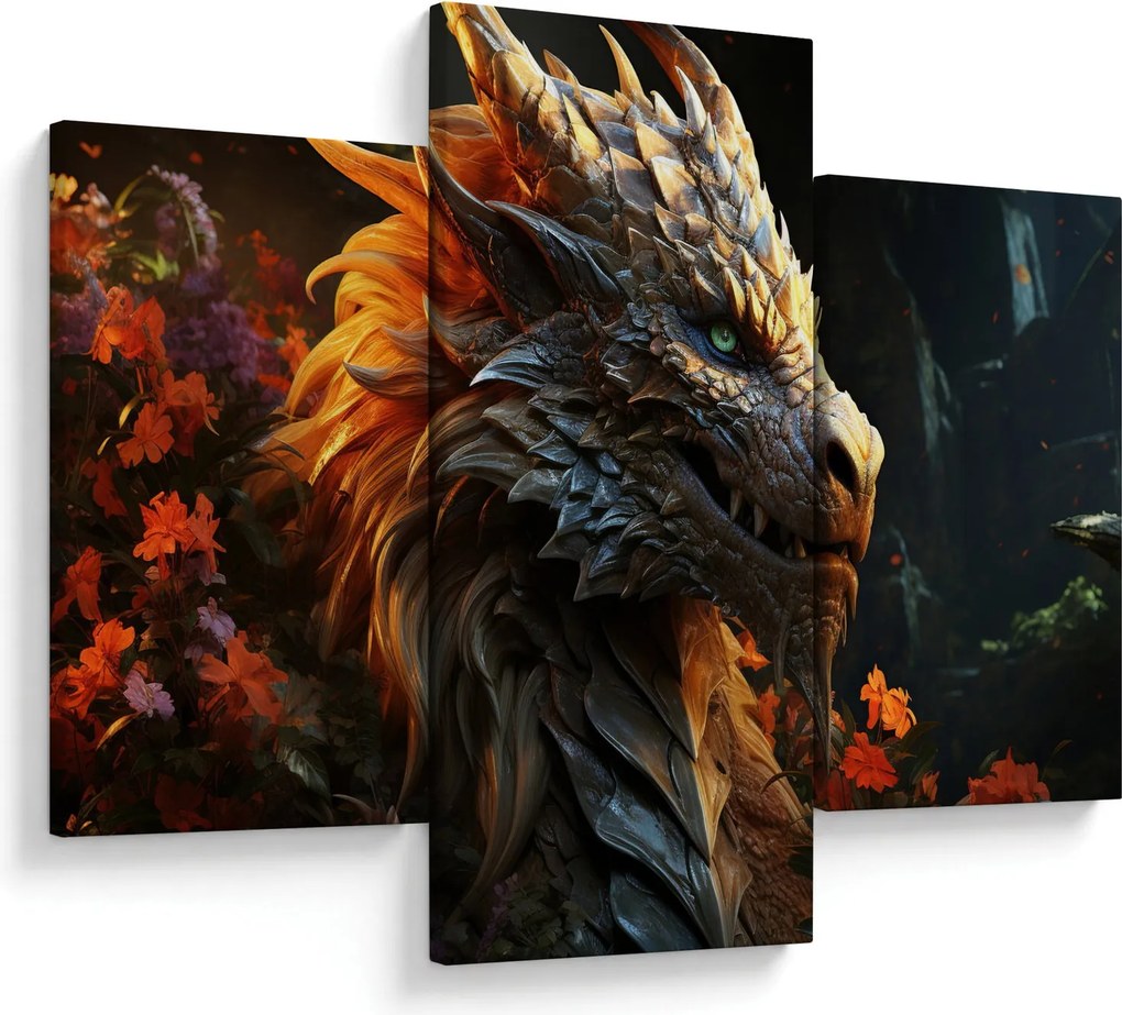 Tablou - Dragon (90x60 cm)