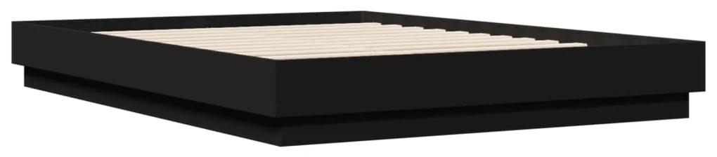 3209864 vidaXL Cadru de pat, negru, 120x200 cm, lemn prelucrat