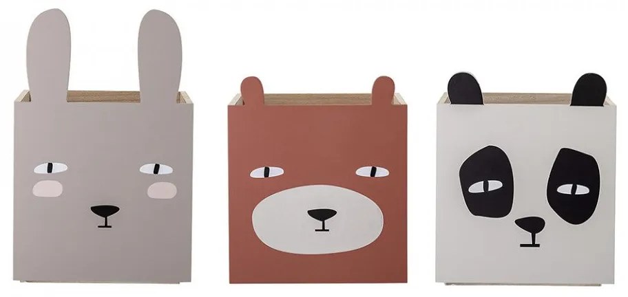 Biblioteca multicolora din lemn si MDF 94 cm Zoo Bloomingville Mini