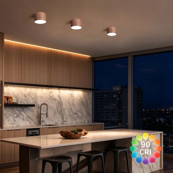 BRILAGI - Plafonieră pentru baie FORIS LED/9W/230V Ø 9 cm bronz IP44