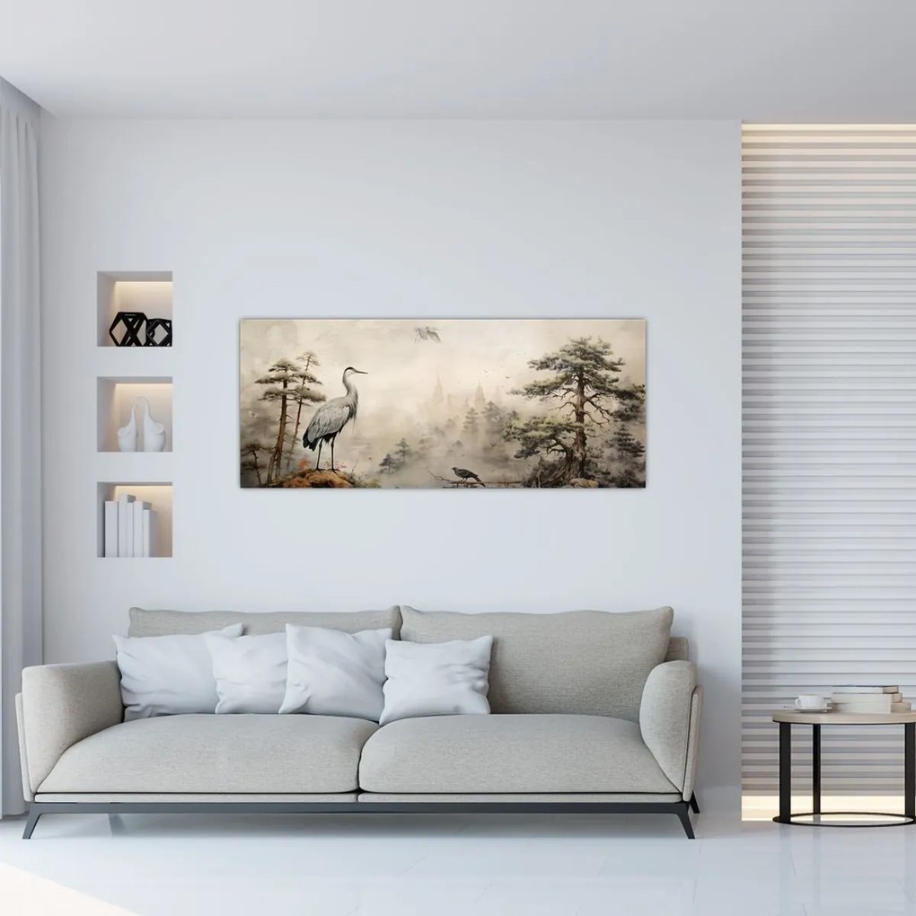 Tablou - Desen animat peisaj (120x50 cm)