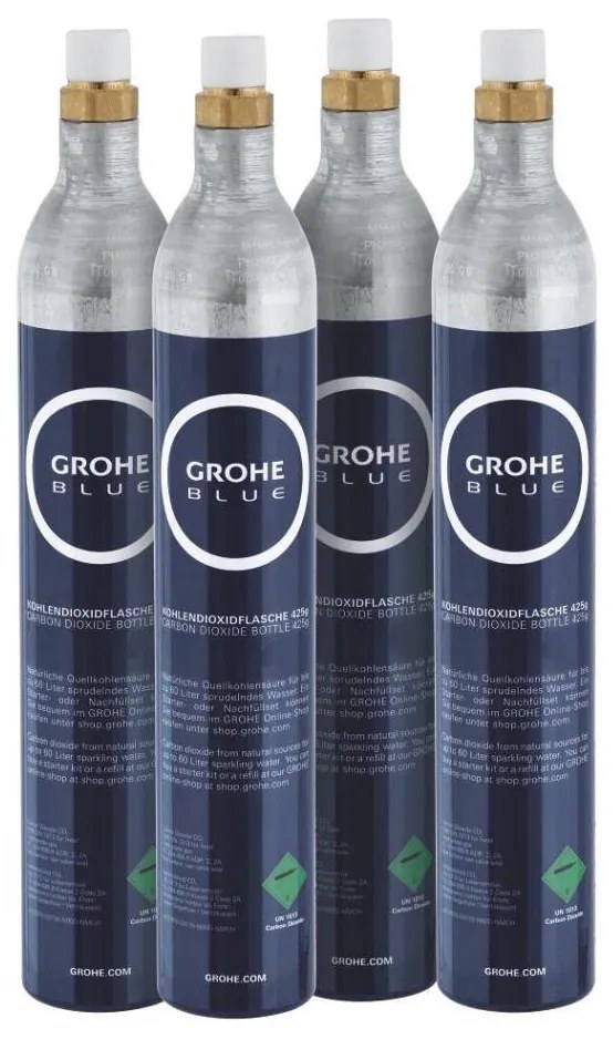 GROHE 40422000 - Butelie CO2 GROHE Blue 425 g (4 buc.) inox