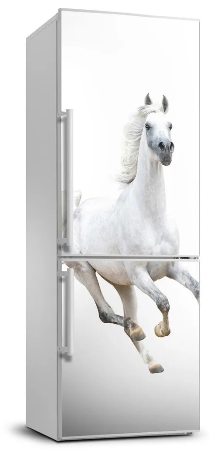 Foto Autocolant pentru piele al frigiderului cal alb