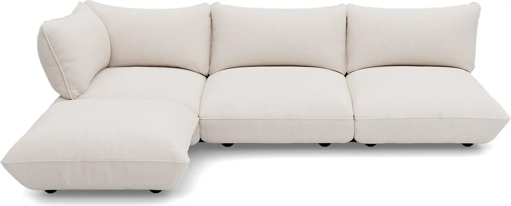 Sumo Corner Sofa Canapea modulara Bouclé, culori multiple - Fatboy Culoare: cremos
