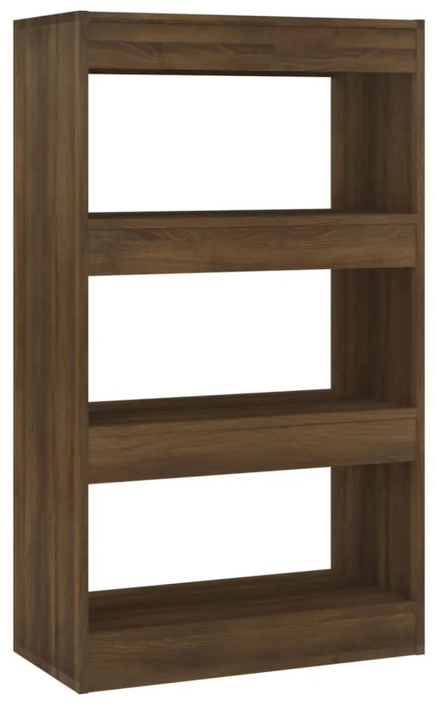 813604 vidaXL 813604 Book Cabinet/Room Divider Brown Oak 60x30x103 cm Chipboard