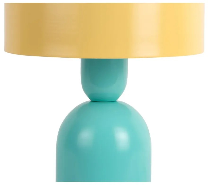 Veioză galbenă/turcoaz (înălțime 24 cm) Double Funky – Leitmotiv