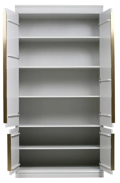 Șifonier din lemn de pin gri deschis cu ușă cu balamale 110x215 cm Organize – BePureHome