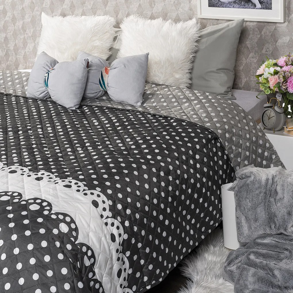 Cuvertură de pat 4 Home Dots, 220 x 240 cm