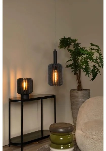 Lustră pe cablu Lucide 45492/01/36 RAFAL 1xE27/40W/230V negru/gri