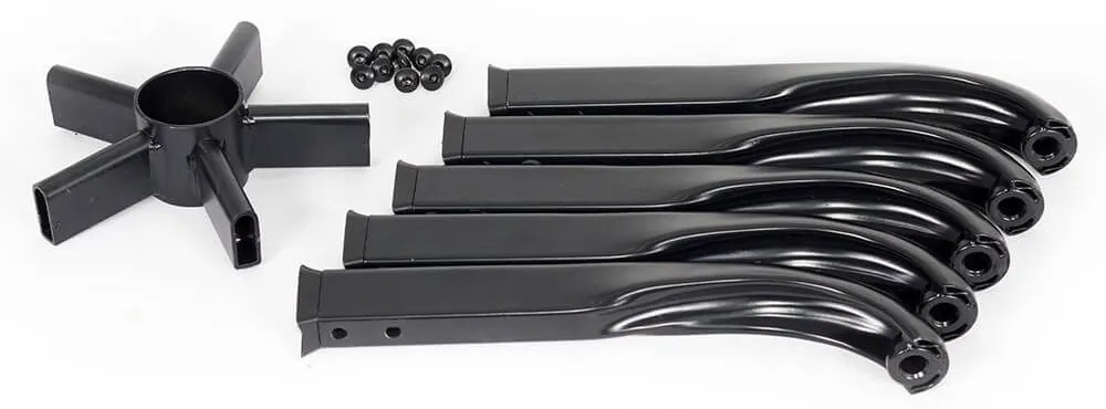 Baza stea metalica KD neagra rezistenta pana la 120 kg
