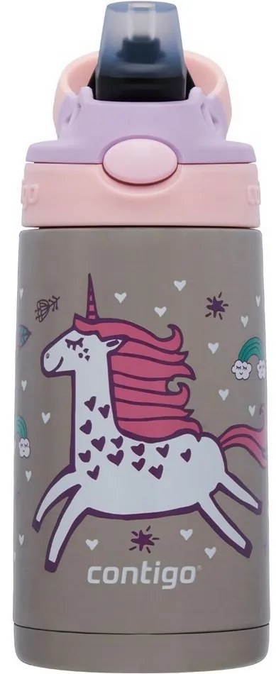 Sticlă termică pentru copii Contigo Easy Clean 380 ml Strawberry Unicorn