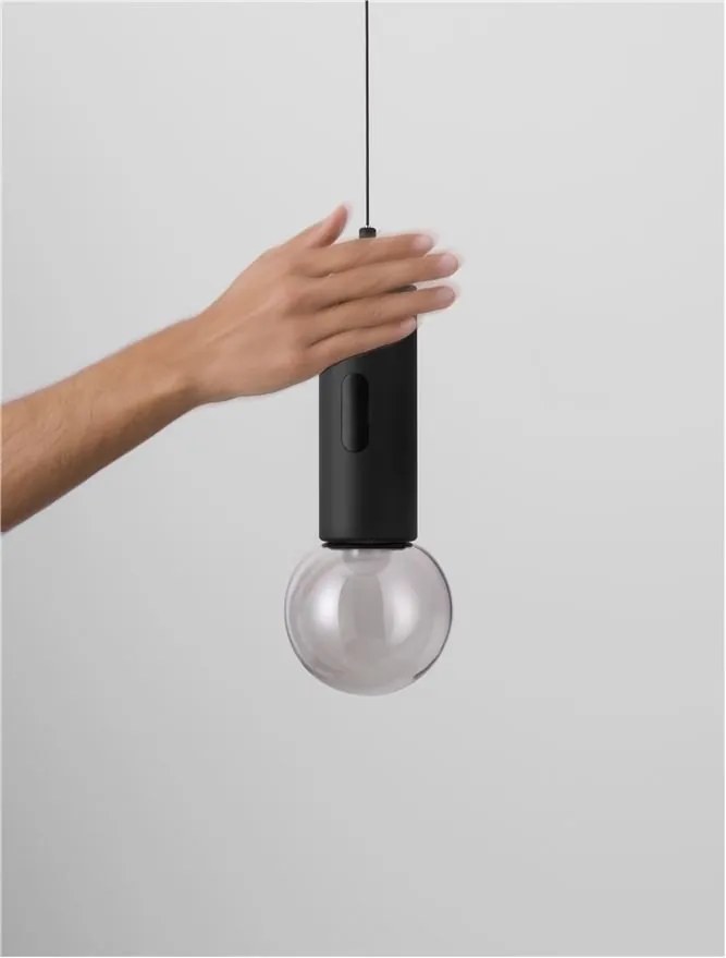 Pendul LED design minimalist CHRONOS negru