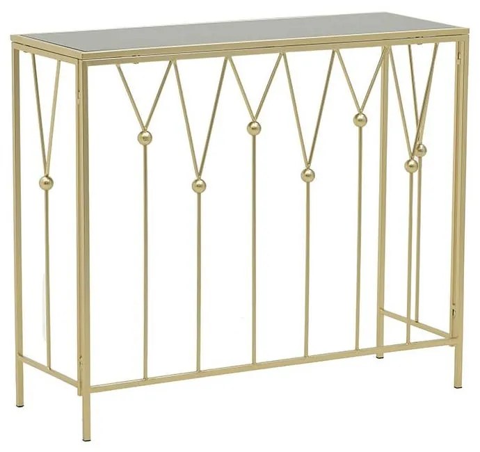 Consola Luxury Golden Black 90 cm x 32 cm x 77 cm