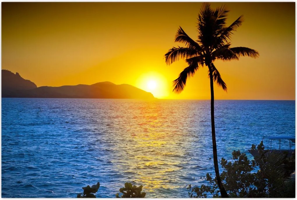 Tablou - Apus de soare deasupra mării (90x60 cm)