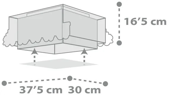 Plafonieră pentru copii TRAIN 2xE27/60W/230V Dalber 63536