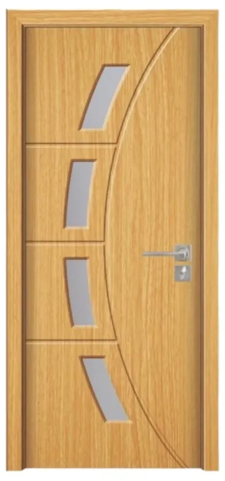 Usa Interior din MDF Novo Doors ND508, Cadru din Lemn Masiv, Geam Sablat, KIT COMPLET, Toc , Manere si balamale incluse (Culoare: Nuc, Dimensiune: 60