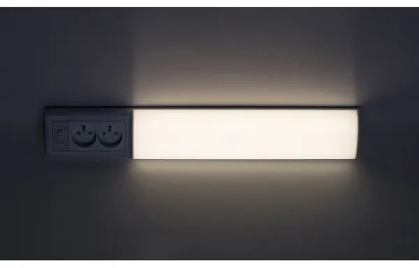 Corp de iluminat LED cu prize pentru corpuri de bucătărie Rabalux 78040 BATH 2E LED/10W/230V 4000K 50 cm alb