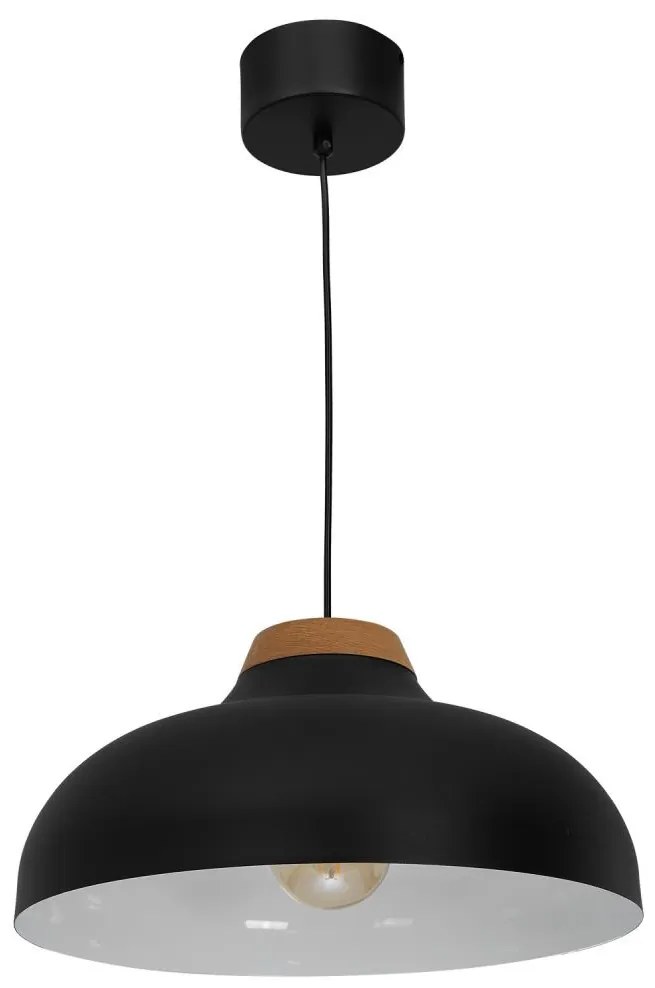 Lustră pe cablu BURGOS 1xE27/60W/230V neagră