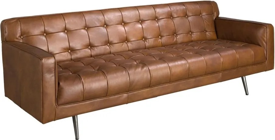 Canapea design LUX 3 locuri Dark Brown Leather